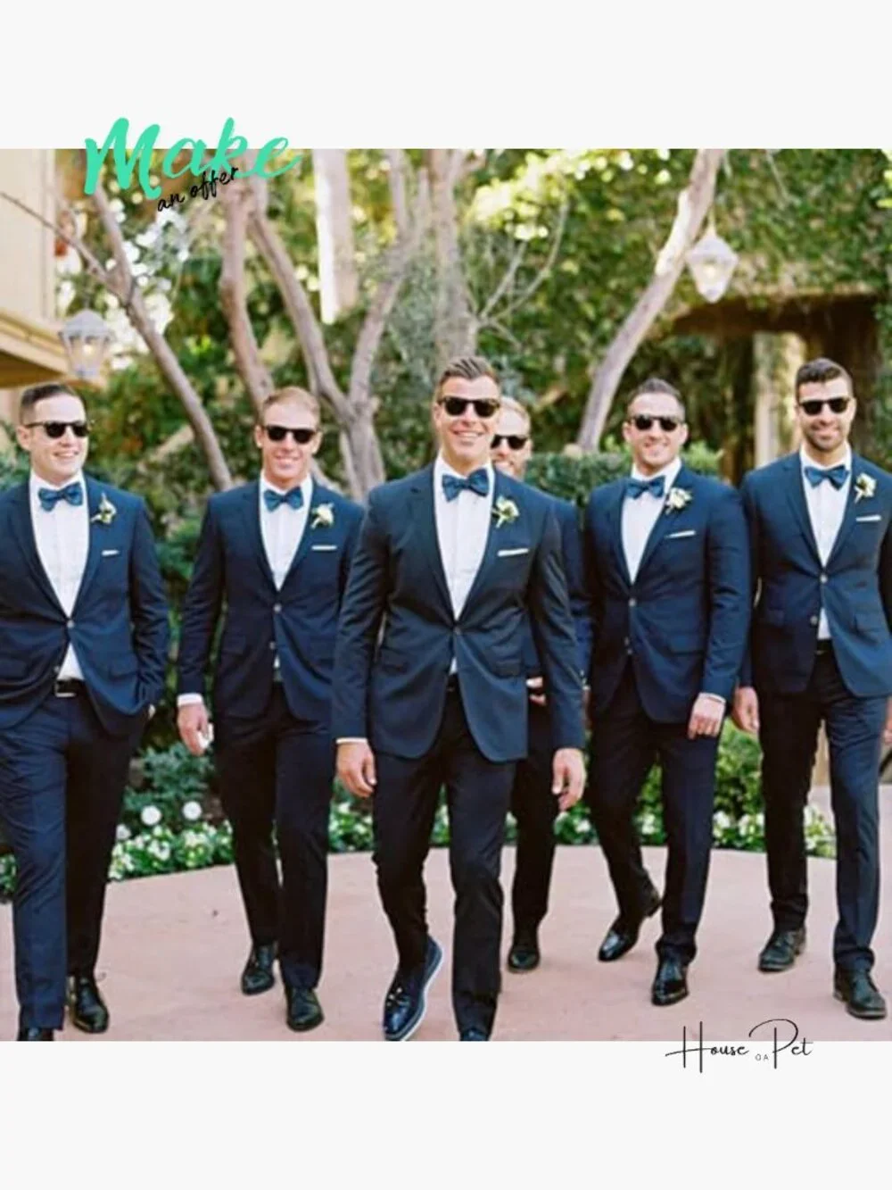 8 Pack Groomsmen Sunglasses Set for Wedding Party Favors